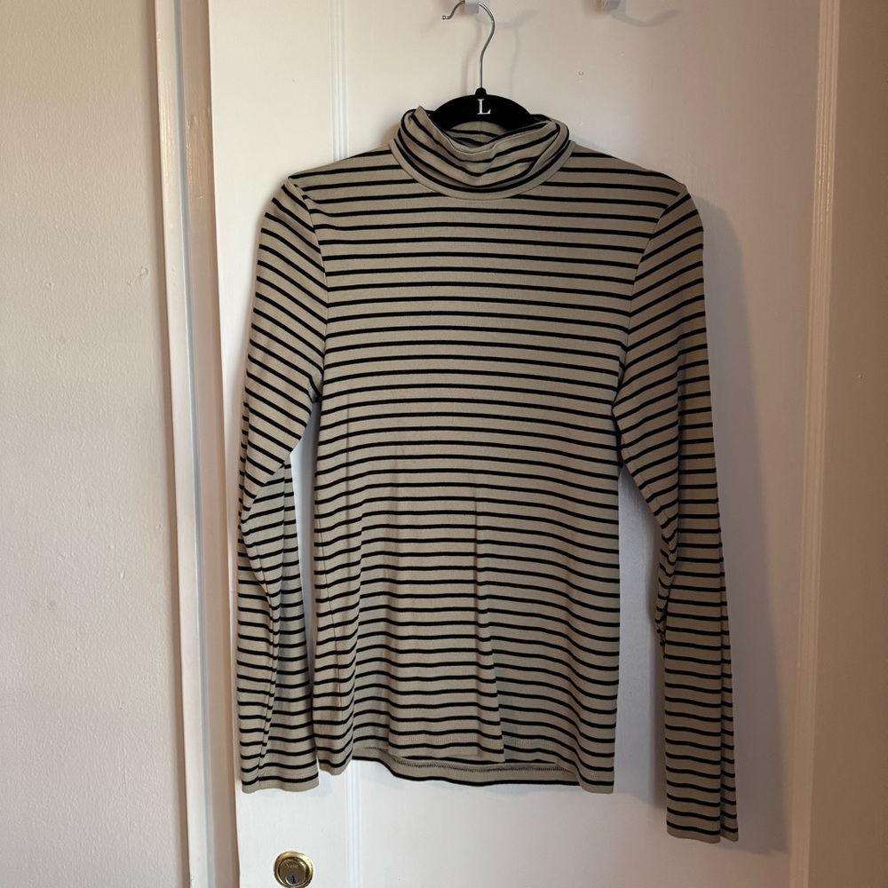 J. Crew striped turtleneck